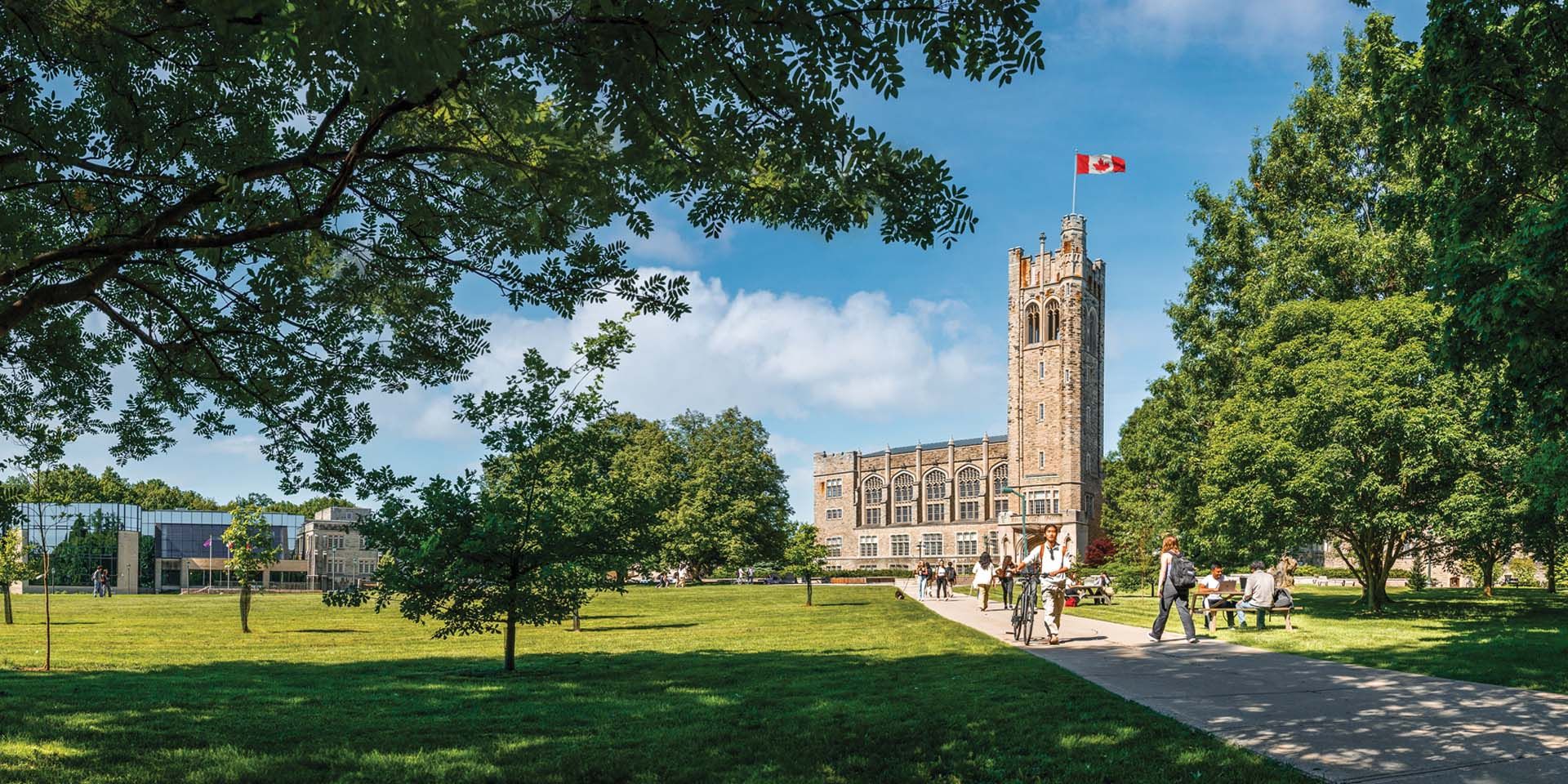 Aerial picture of the Western University campus